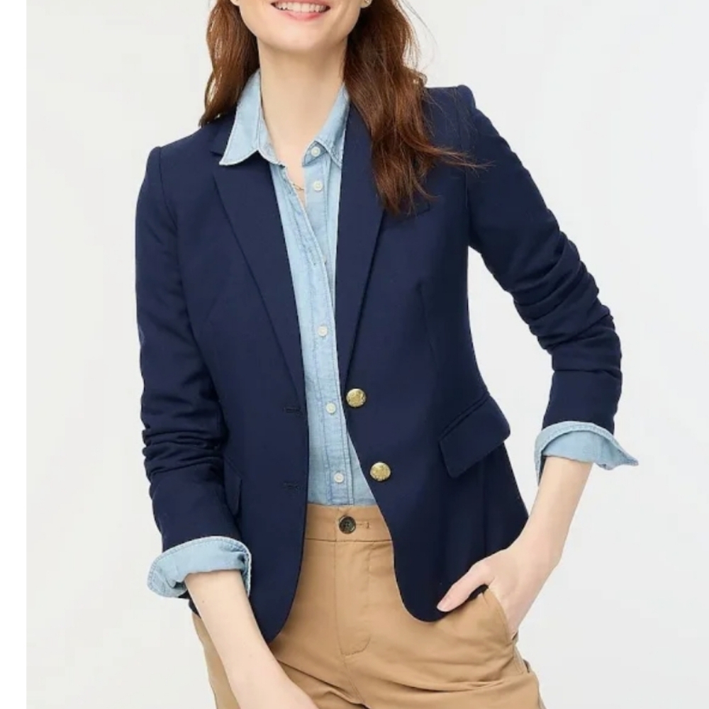 Classic Navy Blazer with Gold Buttons